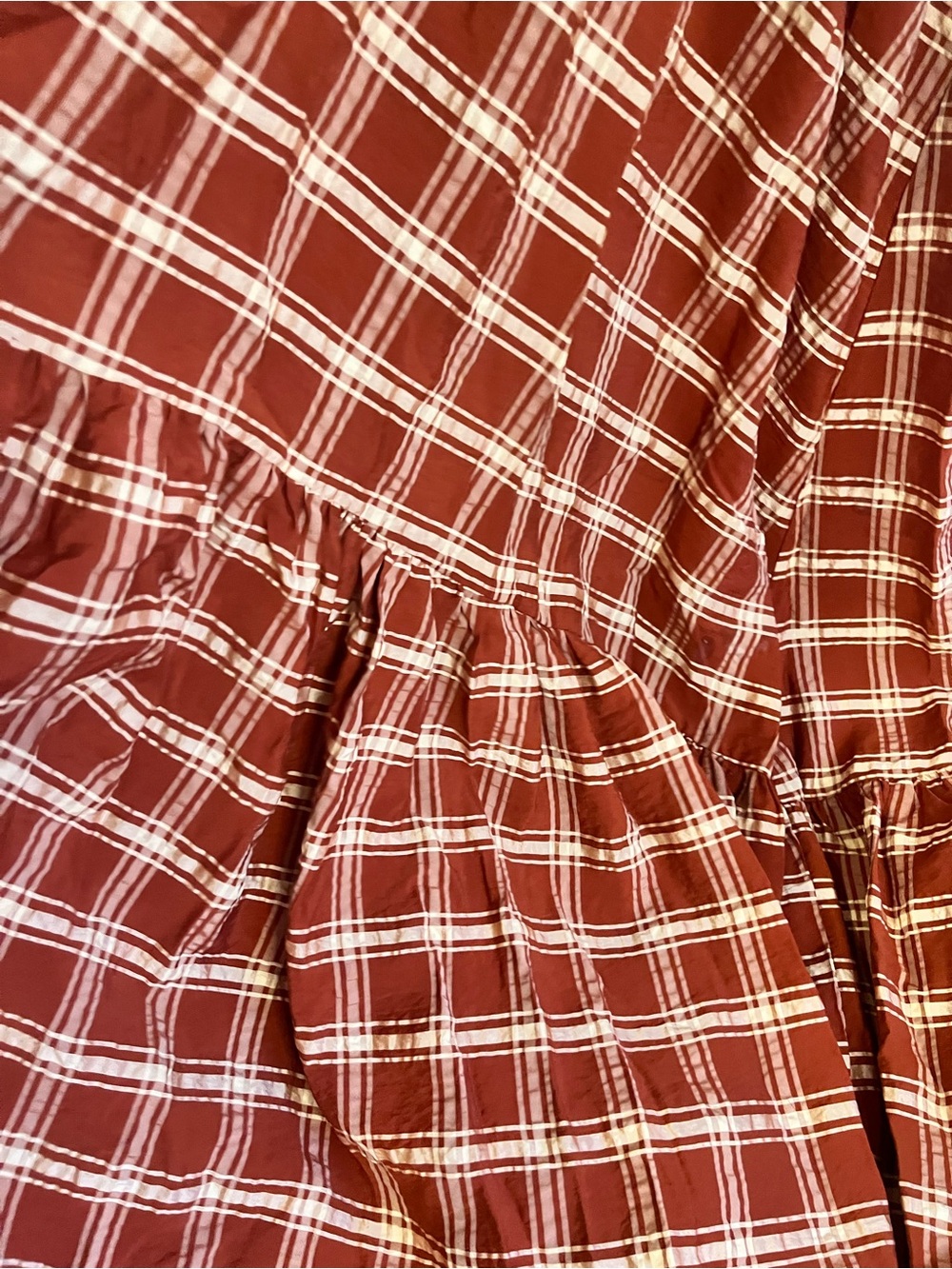 Weili Zheng Plaid Maxi Dress | Oversized |  Approx. XL | EUC | Euro Cottagecore - Picture 7 of 10